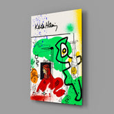 Style of Keith Haring Glass Wall Art || Designer Collection.