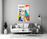 Style of Keith Haring Glass Wall Art || Designer Collection.