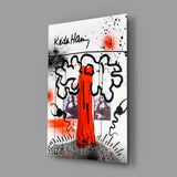 Style of Keith Haring Glass Wall Art || Designer Collection.