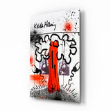 Style of Keith Haring Glass Wall Art || Designer Collection.