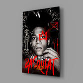 Jean-Michel Basquiat Glass Wall Art || Designer Collection.