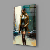 Pose Womanly Glass Wall Art || Designer Collection.