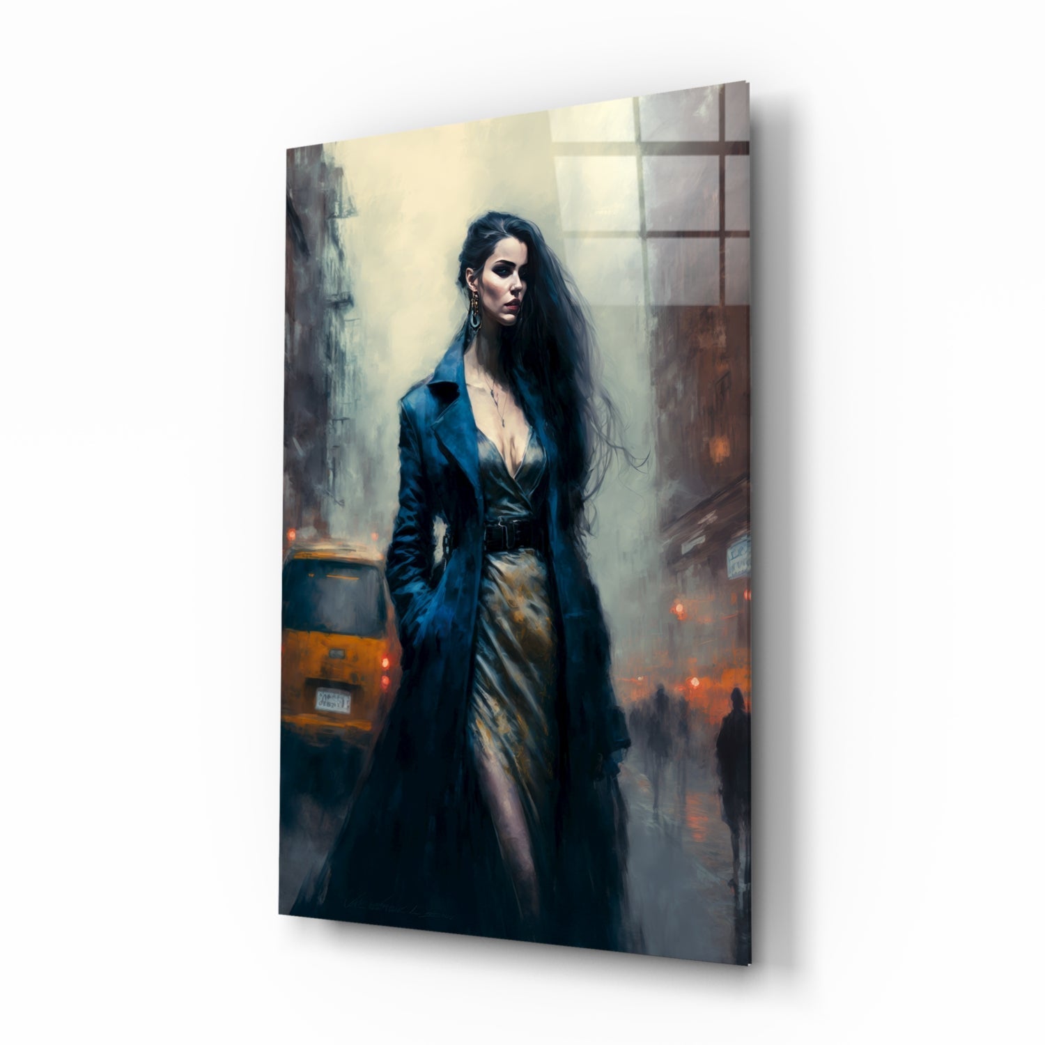 Stand Womanly Glass Wall Art || Designer Collection.