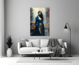 Stand Womanly Glass Wall Art || Designer Collection.