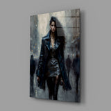 Walk Womanly Glass Wall Art || Designers Collection.