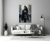 Walk Womanly Glass Wall Art || Designers Collection.
