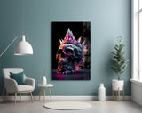 Diamond Skull Glass Wall Art || Designers Collection.