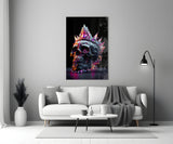 Diamond Skull Glass Wall Art || Designers Collection.