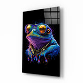 Cool Frog Glass Wall Art || Designers Collection.