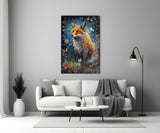 The Fox Glass Wall Art || Designer Collection.