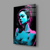 Girl Glass Wall Art || Designer Collection.