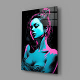 Girl Glass Wall Art || Designer Collection.