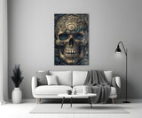 The Skull Glass Wall Art || Designer Collection.