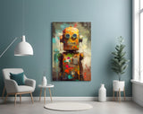 Robocute Glass Wall Art || Designer Collection.