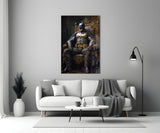 Batman in the Throne Glass Wall Art || Designer Collection.
