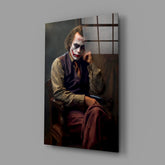 Joker the Thinker Glass Wall Art || Designer Collection.