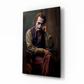 Joker the Thinker Glass Wall Art || Designer Collection.