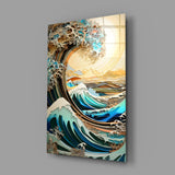 Waves, Trees or Mountains Glass Wall Art || Designer's Collection.