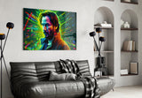 Keanu Reeves Glass Wall Art || Designer Collection.