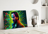 Keanu Reeves Glass Wall Art || Designer Collection.