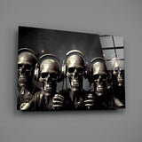 Skull Party Glass Wall Art || Designer's Collection.