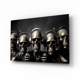 Skull Party Glass Wall Art || Designer's Collection.