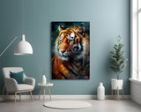 Tiger Glass Wall Art || Designer Collection.