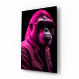 Ape the Cool Glass Wall Art || Designer Collection.