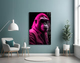 Ape the Cool Glass Wall Art || Designer Collection.