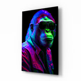 Ape the Cool Glass Wall Art || Designer Collection.