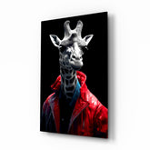 Stylish Giraffe Glass Wall Art || Designer Collection.