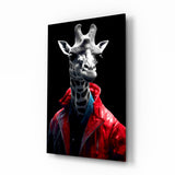 Stylish Giraffe Glass Wall Art || Designer Collection.
