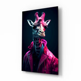 Stylish Giraffe Glass Wall Art || Designer Collection.