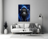 Rebellios Ape  Glass Wall Art || Designer Collection.