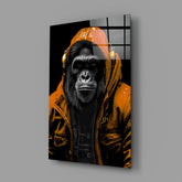 The Ape Glass Wall Art || Designer Collection.