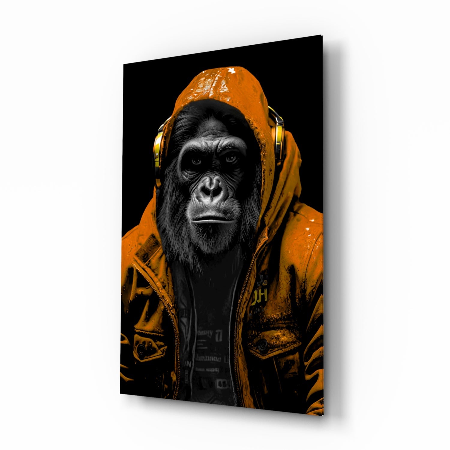 The Ape Glass Wall Art || Designer Collection.