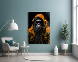 The Ape Glass Wall Art || Designer Collection.