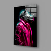 Rhino in Style Glass Wall Art || Designer Collection.
