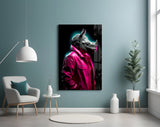 Rhino in Style Glass Wall Art || Designer Collection.