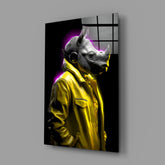 Rhino in Style Glass Wall Art || Designer Collection.