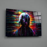 Shadow of Color Sticks Glass Wall Art || Designer Collection.