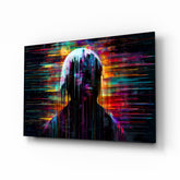 Shadow of Color Sticks Glass Wall Art || Designer Collection.