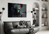 Face of Color Sticks Glass Wall Art || Designers Collection.