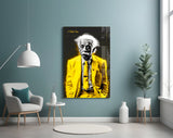 "I Told You" - Einstein Glass Wall Art || Designer Collection.