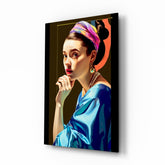 Girl With A Pearl Earring Glass Wall Art || Designer Collection.