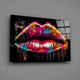 Lips Glass Wall Art || Designer Collection.