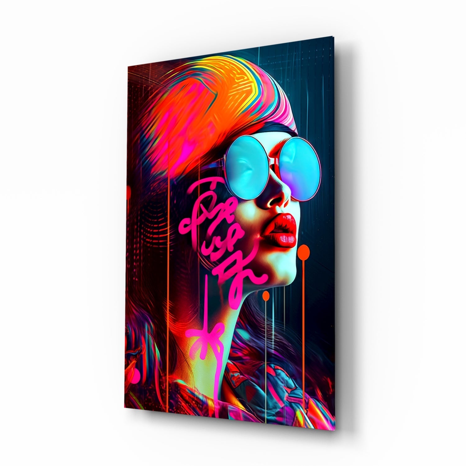 Lips and Looks Glass Wall Art || Designer Collection.