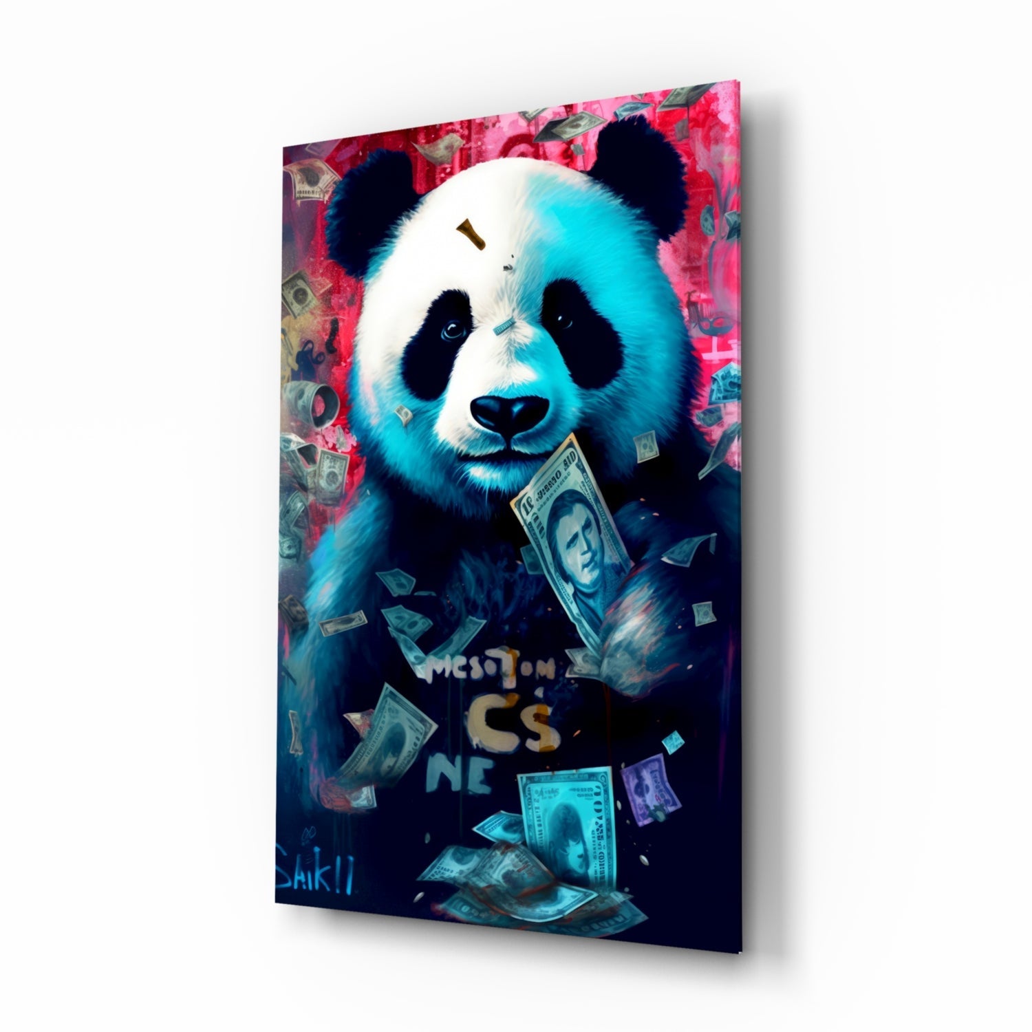 Rich Panda Glass Wall Art || Designer Collection.