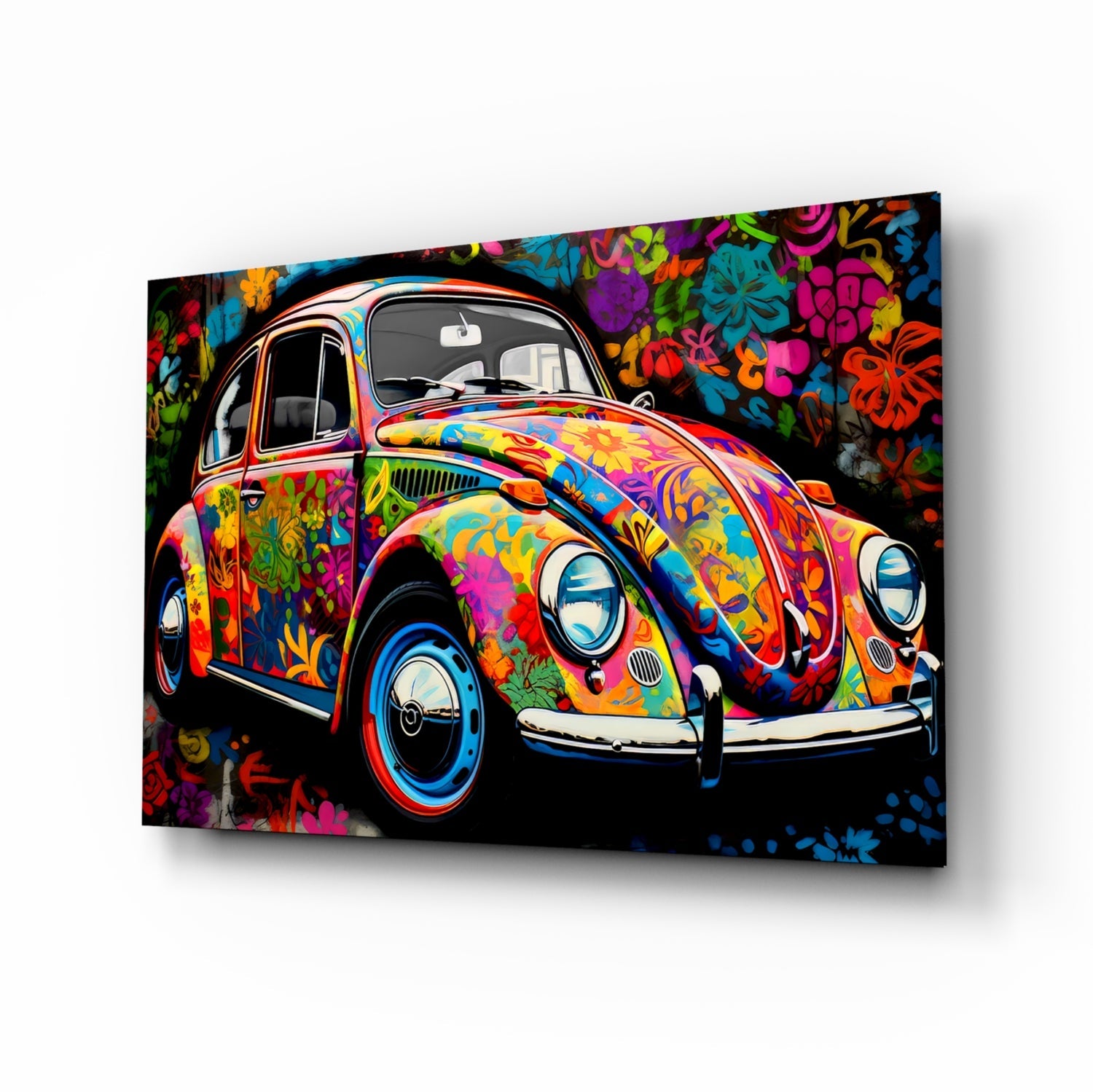 Flowering VW Glass Wall Art || Designer Collection.