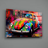 Colorful VW Glass Wall Art || Designer Collection.